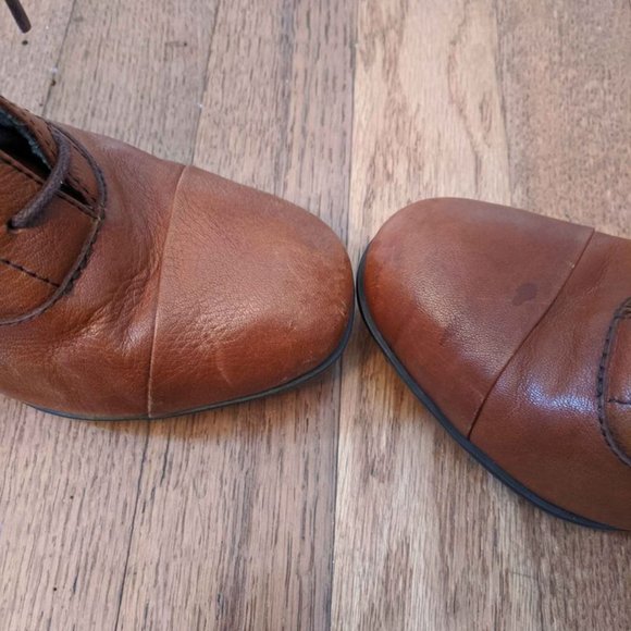 Born Crown Brown Leather Lace Up Boots - Picture 5 of 8